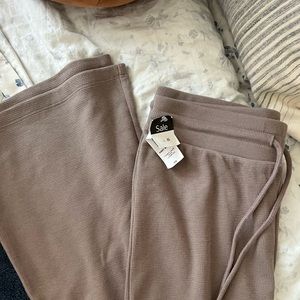Aritzia Sunday Best waffle wide leg lounge pants